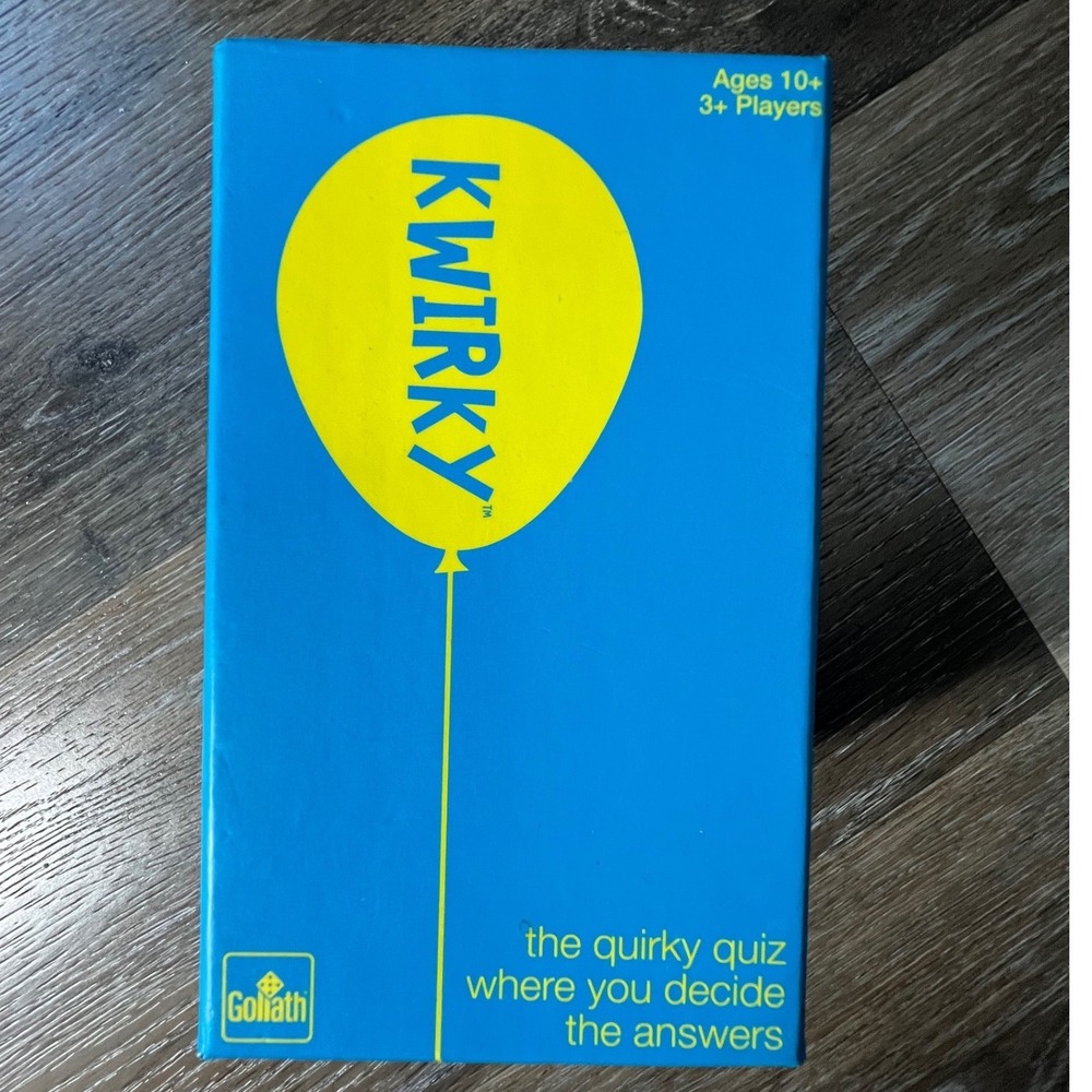 Goliath Kwirky Card Game Unisex OS Blue Quick Thinking Quiz Trivia Party Game
